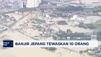 Banjir Jepang Tewaskan 10 Orang, 2.500 Kendaraan Terendam