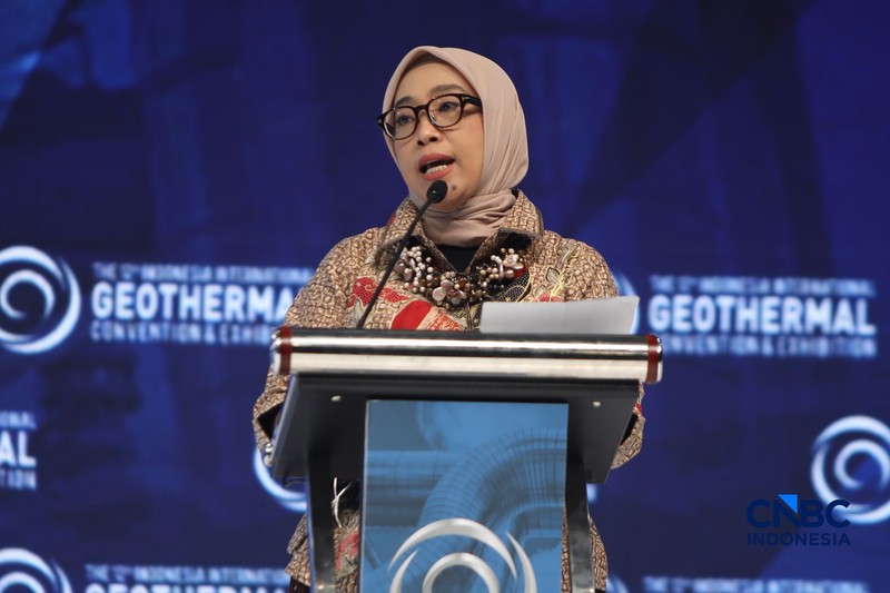 The 12th Indonesia International Geothermal Convention &amp; Exhibition (IIGCE) 2026 resmi memasuki hari pertama pelaksanaan pada Rabu, (19/8/2026), yang berlangsung di Jakarta International Convention Center (JICC/JCC) Senayan, Jakarta. (CNBC Indonesia/Faisal Rahman)