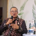 Direktur Utama PT Pertamina Geothermal Energy Tbk (PGEO), Ahmad Yani, saat sesi wawancara di Jakarta International Convention Center (JICC), Senayan, Jakarta, Rabu (19/8/2026). (CNBC Indonesia/Faisal Rahman)