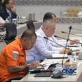 Menteri Perhubungan Dudy Purwagandhi dalam rapat kerja bersama Komisi V DPR RI di Gedung DPR, Rabu (19/8/26). (CNBC Indonesia/Ferry Sandi)
