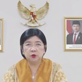 Pejabat Sementara (Pjs) Gubernur Bank Indonesia (BI) Destry Damayanti saat zoom meeting di Jakarta, Rabu (19/8/2026). (Tangkapan layar YouTube Bank Indonesia)