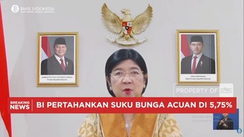 Perdana Pimpin RDG, Destry Umumkan BI Tahan Suku Bunga Acuan di 5,75%