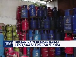 Pertamina Turunkan Harga LPG 5,5 Kg dan 12 Kg Non-Subsidi