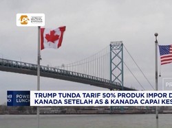 Presiden AS Donald Trump menunda penerapan tarif 50 persen terhadap produk impor tertentu dari Kanada
