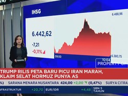 rump Klaim Hormuz Punya AS - IHSG Tergelincir ke Zona Merah