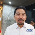 Sekretaris Utama Badan Pangan Nasional (Bapanas) Sarwo Edhy saat ditemui di Kompleks Parlemen, Jakarta, Rabu (19/8/2026). (CNBC Indonesia/Martyasari Rizky)