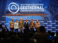 The 12th Indonesia International Geothermal Convention & Exhibition (IIGCE) 2026 resmi memasuki hari pertama pelaksanaan pada Rabu, (19/8/2026), yang berlangsung di Jakarta International Convention Center (JICC/JCC) Senayan, Jakarta. (CNBC Indonesia/
