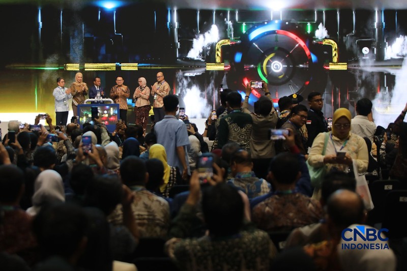 The 12th Indonesia International Geothermal Convention &amp; Exhibition (IIGCE) 2026 resmi memasuki hari pertama pelaksanaan pada Rabu, (19/8/2026), yang berlangsung di Jakarta International Convention Center (JICC/JCC) Senayan, Jakarta. (CNBC Indonesia/Faisal Rahman)