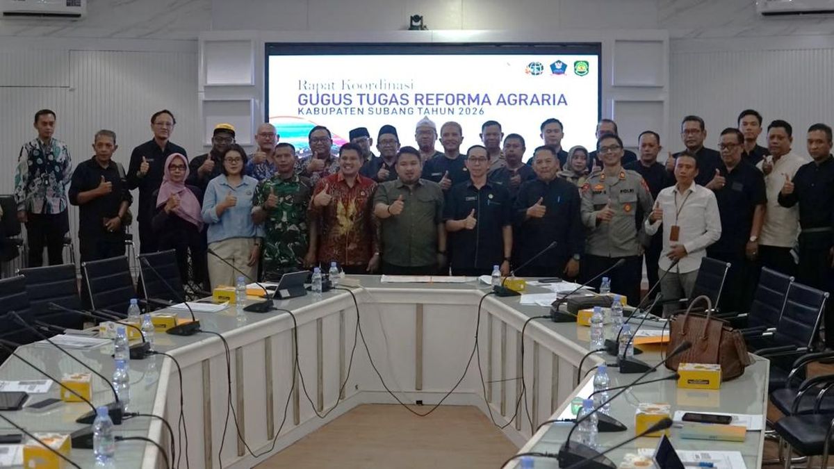 Bupati Subang Buka Rakor GTRA 2026, Reforma Agraria Fokus Desa Patimban