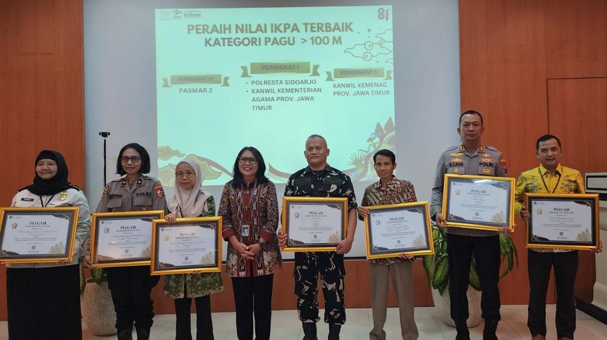 Polresta Sidoarjo Raih 3 Penghargaan Pengelolaan Anggaran Semester I 2026