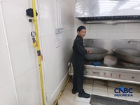 Rumah Makan Padang Payakumbuah, Yogyakarta pakai CNG milik PGN. (CNBC Indonesia/Pratama Guitarra)
