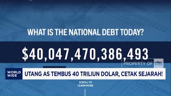 Utang AS Tembus 40 Triliun Dolar, Terbesar dalam Sejarah