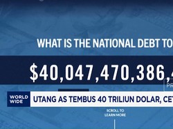 Utang AS Tembus 40 Triliun Dolar, Terbesar dalam Sejarah