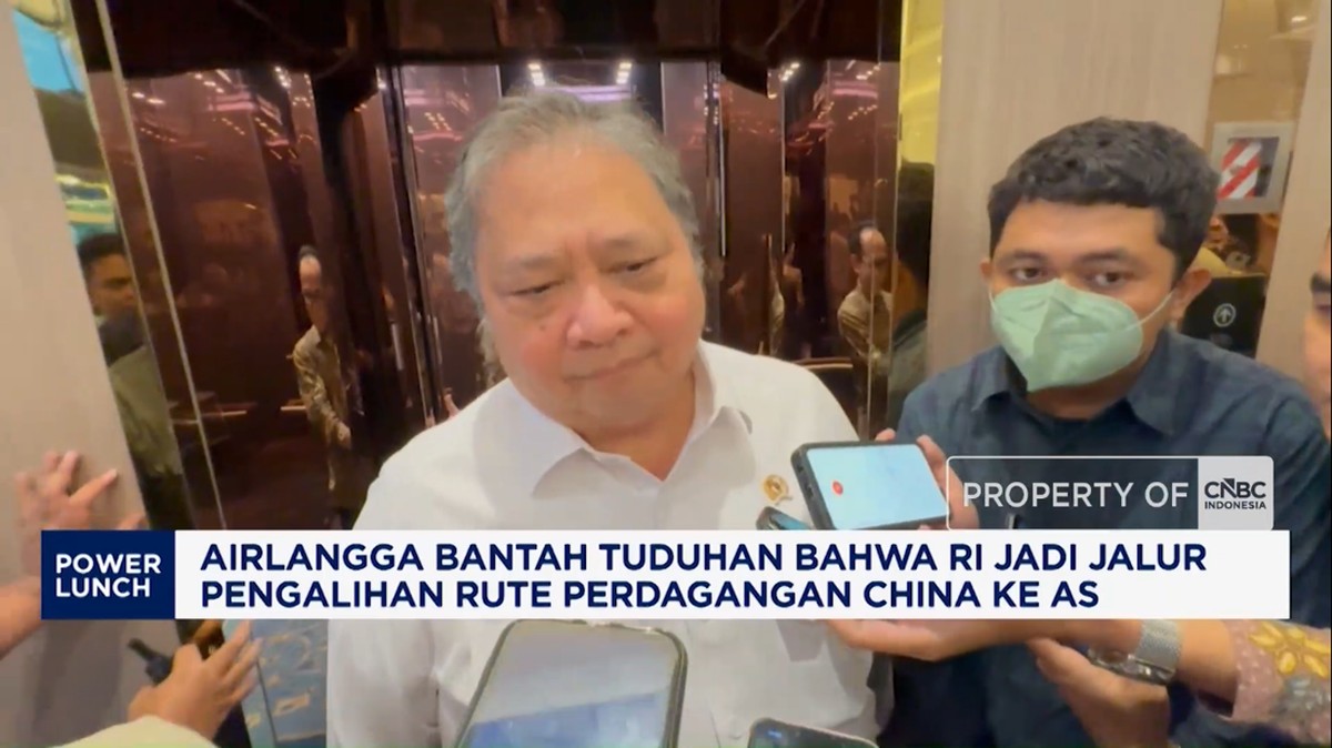 Airlangga Bantah Tuduhan RI Jadi Jalur Transshipment China ke AS