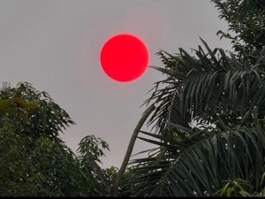 Heboh Matahari Merah Pekat di Palangka Raya, BMKG Jelaskan Penyebabnya