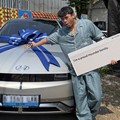 Influencer Aa Juju membagikan kisah kendala dari pemakaian Hyundai Ioniq 5 yang ramai di media sosial. (Tangkapan Layar Instagram/makanlurrrr)