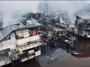 Update Kebakaran Pasar Sungai Duri Bengkayang: 50 Ruko-39 KK Terdampak
