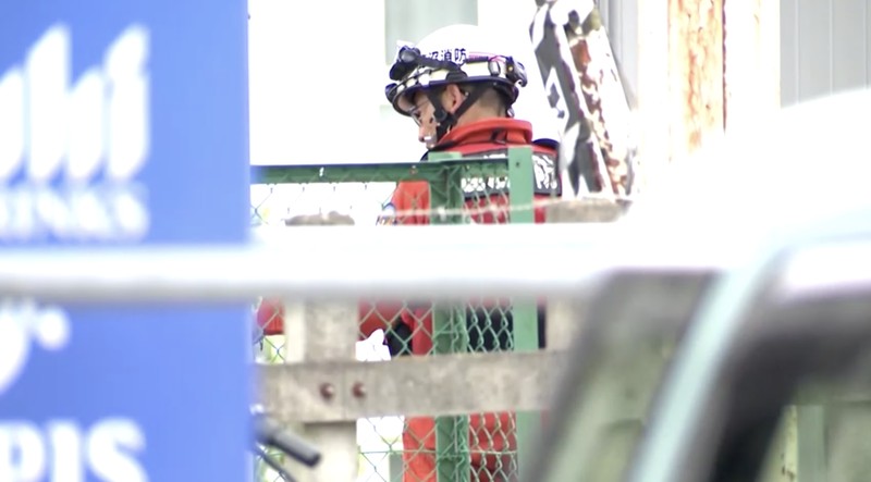 Empat orang pria tewas setelah tertabrak kereta ekspres saat melakukan pekerjaan pemeliharaan di sebuah stasiun kereta di Jepang, Kamis (20/8). (Nippon TV Via Reuters)