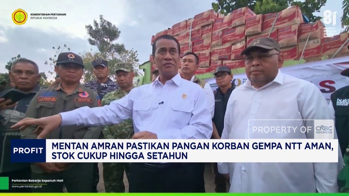 Video: Mentan Amran Pastikan Pangan Korban Gempa NTT Aman