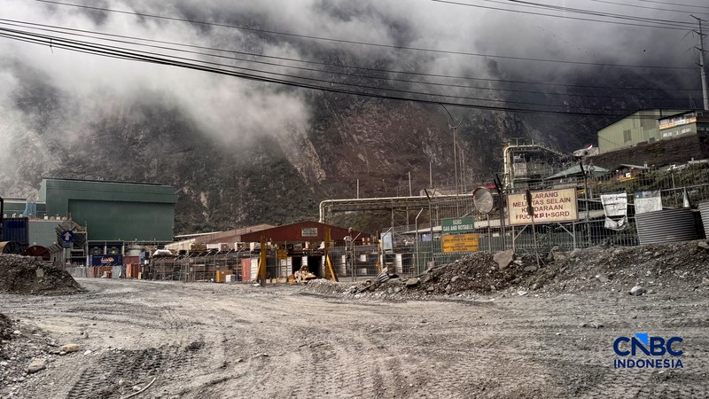 PT Freeport Indonesia (PTFI) memiliki area pertambangan tembaga terbesar di dunia. (CNBC Indonesia/Firda Dwi Muliawati)