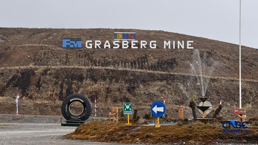 PT Freeport Indonesia (PTFI) memiliki area pertambangan tembaga terbesar di dunia. (CNBC Indonesia/Firda Dwi Muliawati)