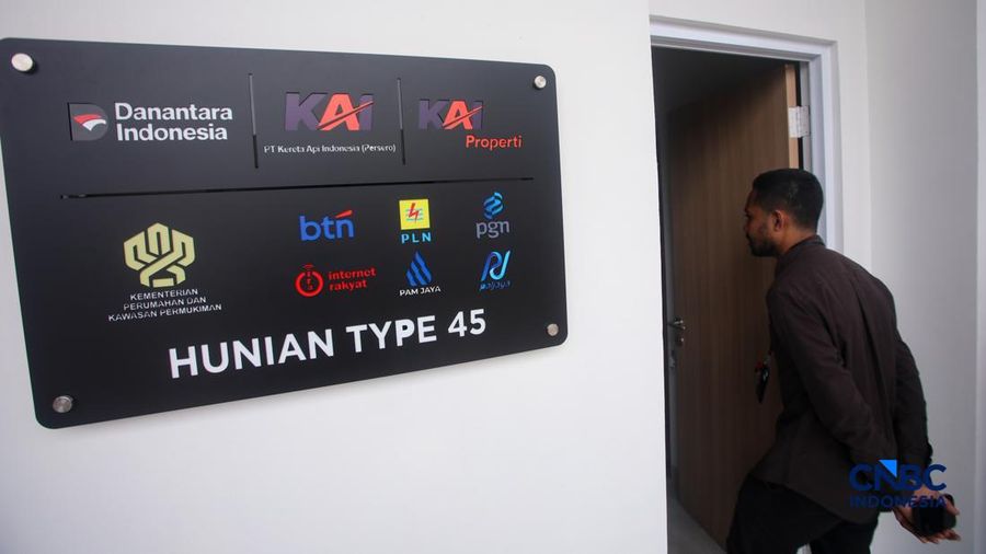 Unit contoh tipe 45 hunian terjangkau di kawasan dekat Stasiun Manggarai, Jakarta, Jumat (21/8/2026). (CNBC Indonesia/Faisal Rahman)