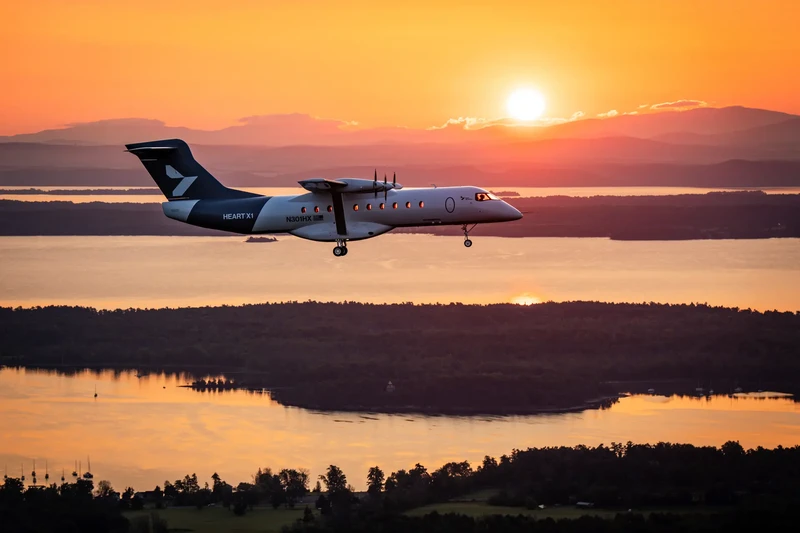 Pesawat demonstrator listrik-baterai X1 buatan Heart Aerospace. (Dok. heartaerospace.com)