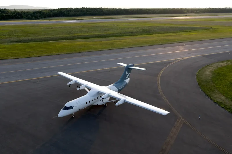 Pesawat demonstrator listrik-baterai X1 buatan Heart Aerospace. (Dok. heartaerospace.com)