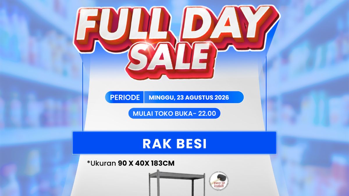 Rak Besi 5 Susun Cuma Rp 800 Ribuan di Transmart Full Day Sale