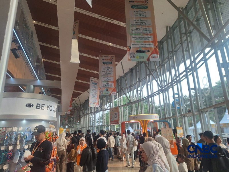 PT Bank Negara Indonesia (Persero) Tbk atau BNI menghadirkan Program Lelang rejeki wondr BNI dalam gelaran BNI wondrX 2026 di ICE BSD, Tangerang, Banten. (CNBC Indonesia/Khoirul Anam)