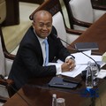 M Sarjito saat menjalani Uji Kelayakan atau Fit and Proper Test sebagai Kepala Eksekutif Pengawas Bursa Mineral dan Komoditas Strategis sekaligus Anggota Dewan Komisioner Otoritas Jasa Keuangan (OJK) di Gedung DPR/MPR RI, Jakarta, Senin (24/8/2026).