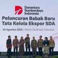 Peluncuran Babak Baru Tata Kelola Ekspor SDA di Wisma Danantara Indonesia, Jakarta, Senin (24/8/2026). (CNBC Indonesia/Romys Binekasri)
