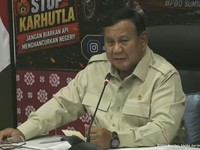 Presiden Prabowo Tiba di Palembang Turun Langsung Tangani Karhutla, Senin (24/8/2026). (Tangkapan layar youtube Setpres RI)