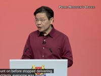Profil PM baru Singapura Lawrence Wong. (Tangakapan layar National Day Rally 2026)