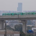 Suasana jelang beroperasinya Stasiun LRT Jakarta Manggarai, di Jakarta Senin (24/8/2026). (CNBC Indonesia/Faisal Rahman)