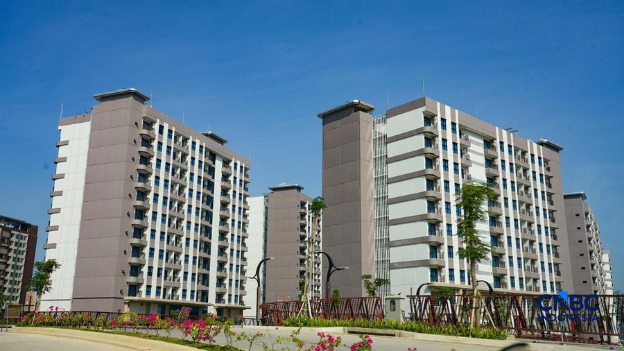 Rumah Susun (Rusun) Aparatur Sipil Negara (ASN) di dalam Kawasan Inti Pusat Pemerintahan (KIPP) Ibu Kota Nusantara (IKN), Penajam Paser Utara, Kalimantan Timur, Jumat (14/8/2026). (CNBC Indonesia/Tias Budiarto)