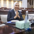 Calon Deputi Gubernur Senior Bank Indonesia (BI), Aida S. Budiman saat menjalani Uji Kelayakan atau Fit and Proper Test di Gedung DPR/MPR RI, Jakarta, Rabu (26/8/2026). (CNBC Indonesia/Faisal Rahman)