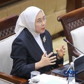 Calon Deputi Gubernur Senior Bank Indonesia (BI), Aida S. Budiman saat menjalani Uji Kelayakan atau Fit and Proper Test di Gedung DPR/MPR RI, Jakarta, Rabu (26/8/2026). (CNBC Indonesia/Faisal Rahman)