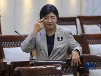 Calon Gubernur Bank Indonesia (BI), Destry Damayanti saat menjalani Uji Kelayakan atau Fit and Proper Test di Gedung DPR/MPR RI, Jakarta, Rabu (26/8/2026). (CNBC Indonesia/Faisal Rahman)