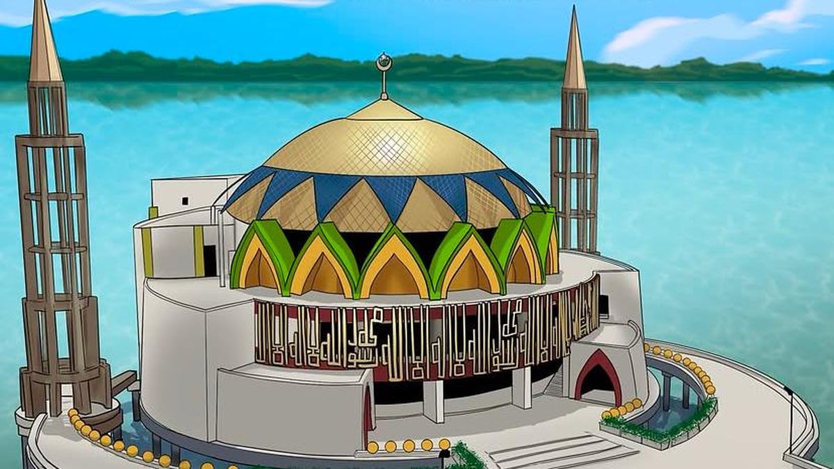 Juventus Unggah Gambar Masjid Terapung Parepare, Ucapkan Selamat Maulid