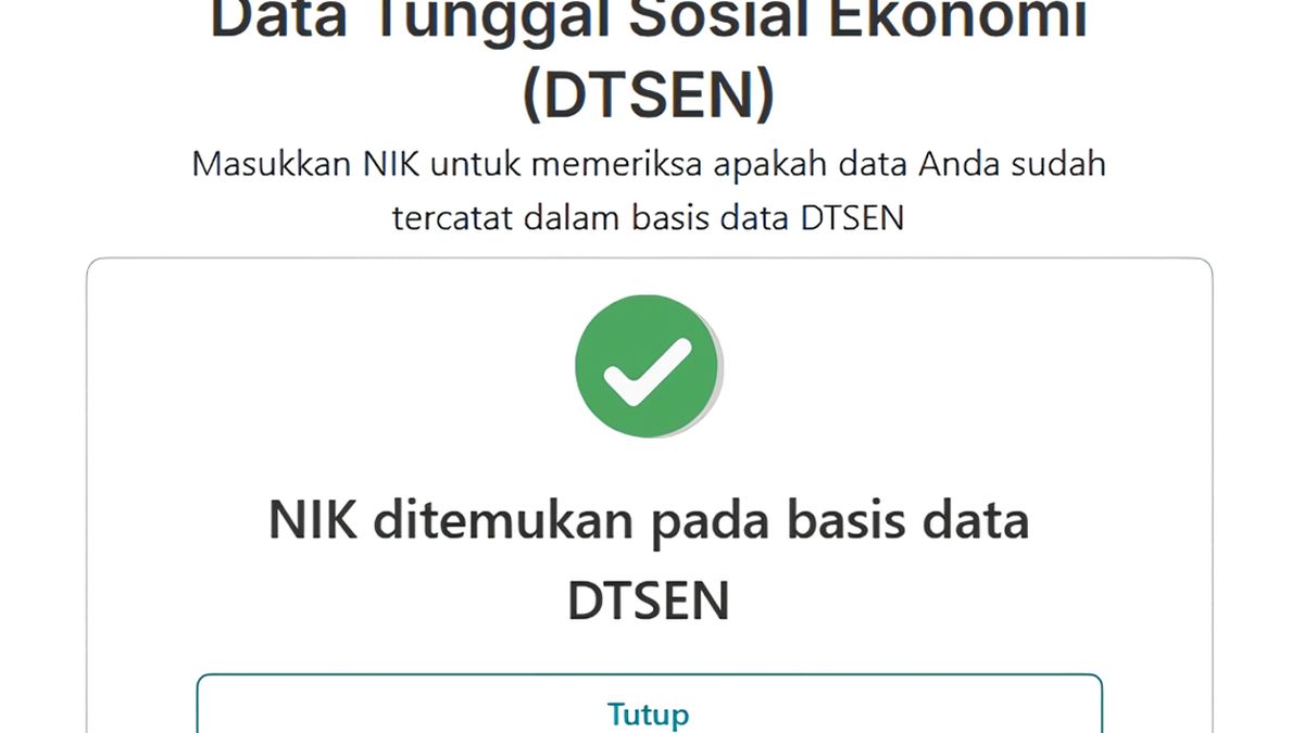 Panduan Pembaruan Desil DTSEN dan Cara Ceknya di dtsen-form.bps.go.id
