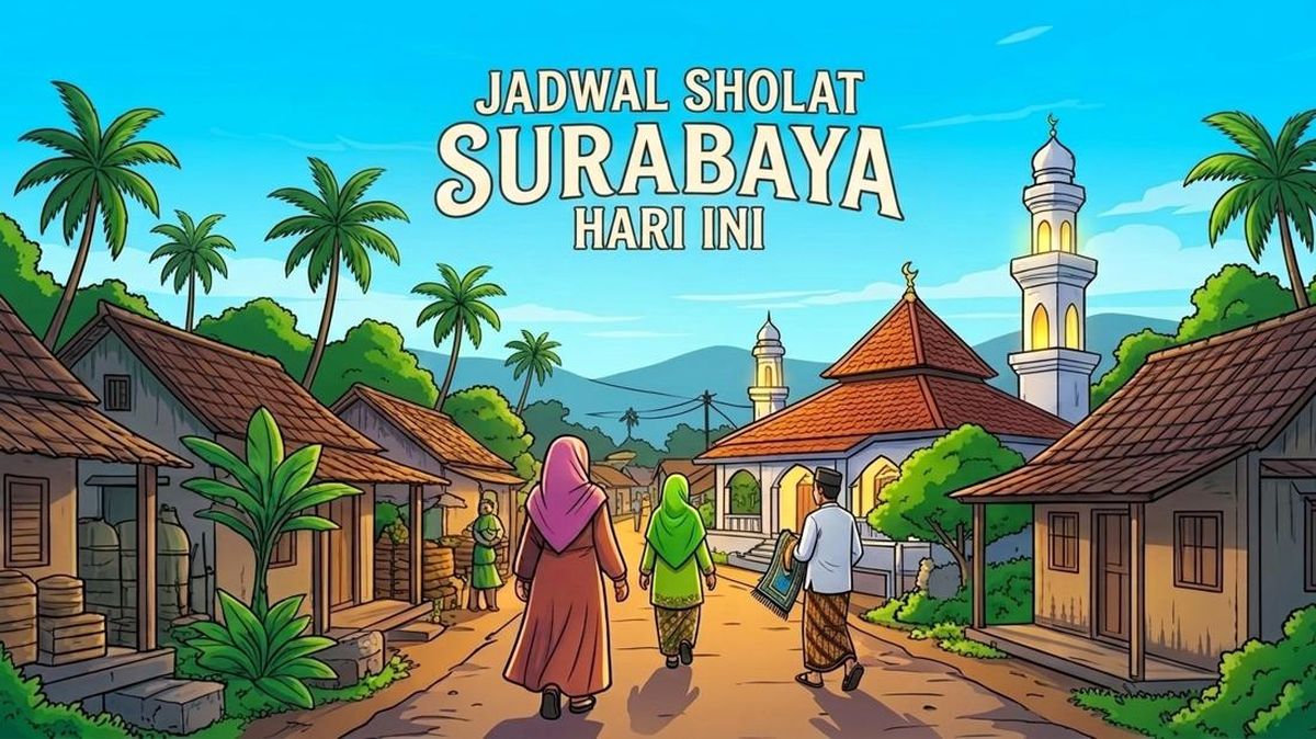 Jadwal Sholat Surabaya Hari Ini, Waktu Zuhur untuk Jumatan