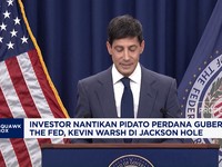 Investor Nantikan Pidato Perdana Gubernur The Fed, Kevin Warsh