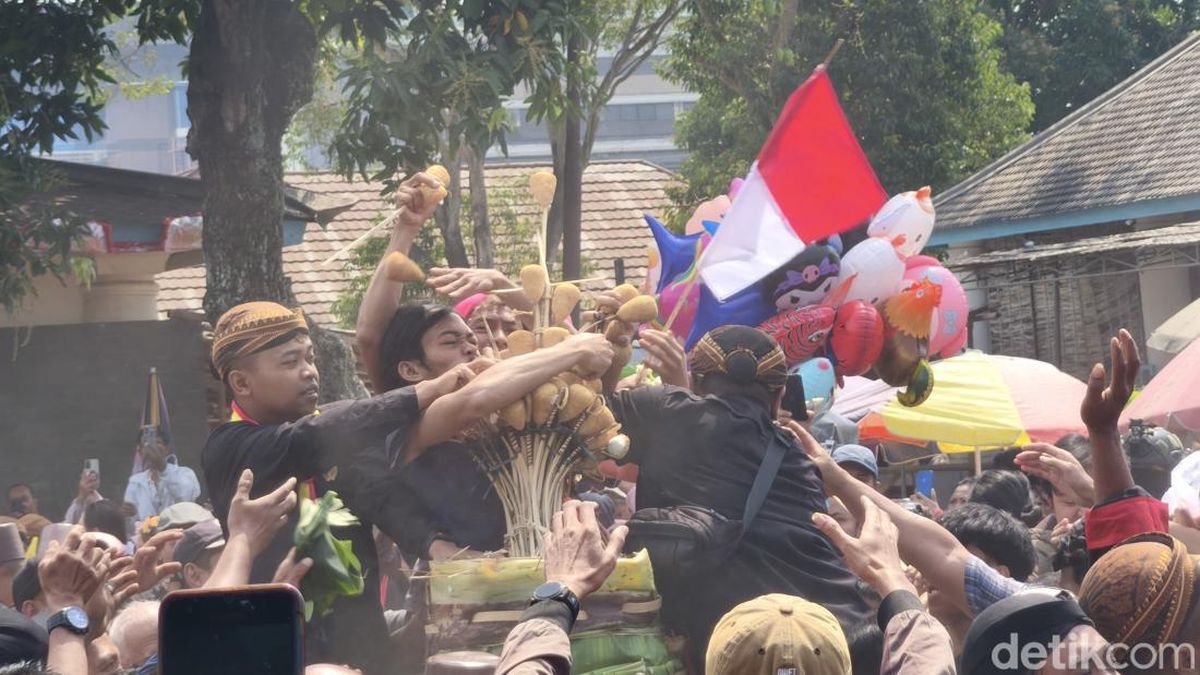 2 Gunungan Garebek Maulid PB XIV Mangkubumi Ludes padahal Baru Didoakan