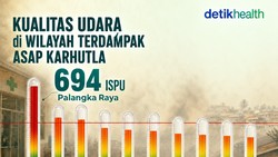 Infografis: Data Kualitas Udara di Wilayah Terdampak Karhutla, Sentuh Level Bahaya!