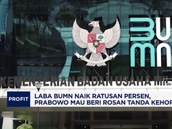 Laba BUMN Naik Ratusan Persen, Prabowo Mau Beri Rosan Tanda Kehormatan