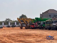 Lahan proyek Pengolahan Sampah menjadi Energi Listrik (PSEL) di Kota Bekasi. Proyek dengan nilai investasi Rp3 Triliun ini bisa mengolah 500.000 ton sampah per tahun, Rabu (26/6/2026). (CNBC Indonesia/Firda Dwi Muliawati)