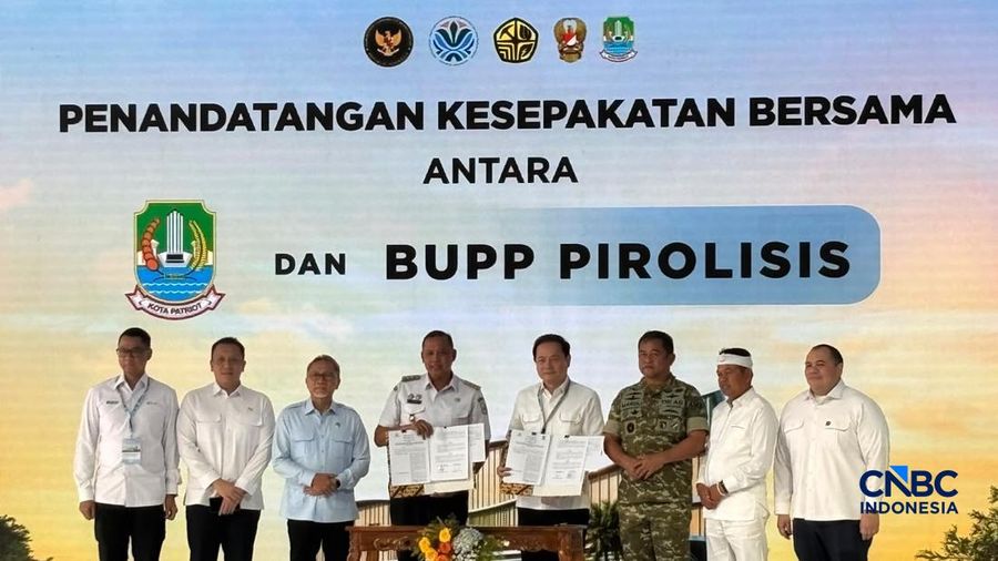Lahan proyek Pengolahan Sampah menjadi Energi Listrik (PSEL) di Kota Bekasi. Proyek dengan nilai investasi Rp3 Triliun ini bisa mengolah 500.000 ton sampah per tahun, Rabu (26/6/2026). (CNBC Indonesia/Firda Dwi Muliawati)