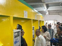 Menteri Pelindungan Pekerja Migran Indonesia (P2MI) Mukhtarudin saat kick off SMK Go Global di Jakarta, Rabu (26/8/2026). (CNBC Indonesia/Elga Nurmutia)