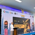 Menteri Pelindungan Pekerja Migran Indonesia (P2MI) Mukhtarudin saat kick off SMK Go Global di Jakarta, Rabu (26/8/2026). (CNBC Indonesia/Elga Nurmutia)
